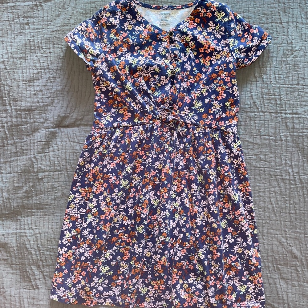 Carter’s Girl Cotton Floral Dress Size 8